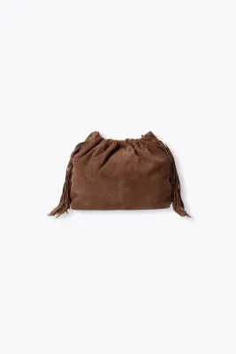 Sac à franges en cuir Femme — photo 3