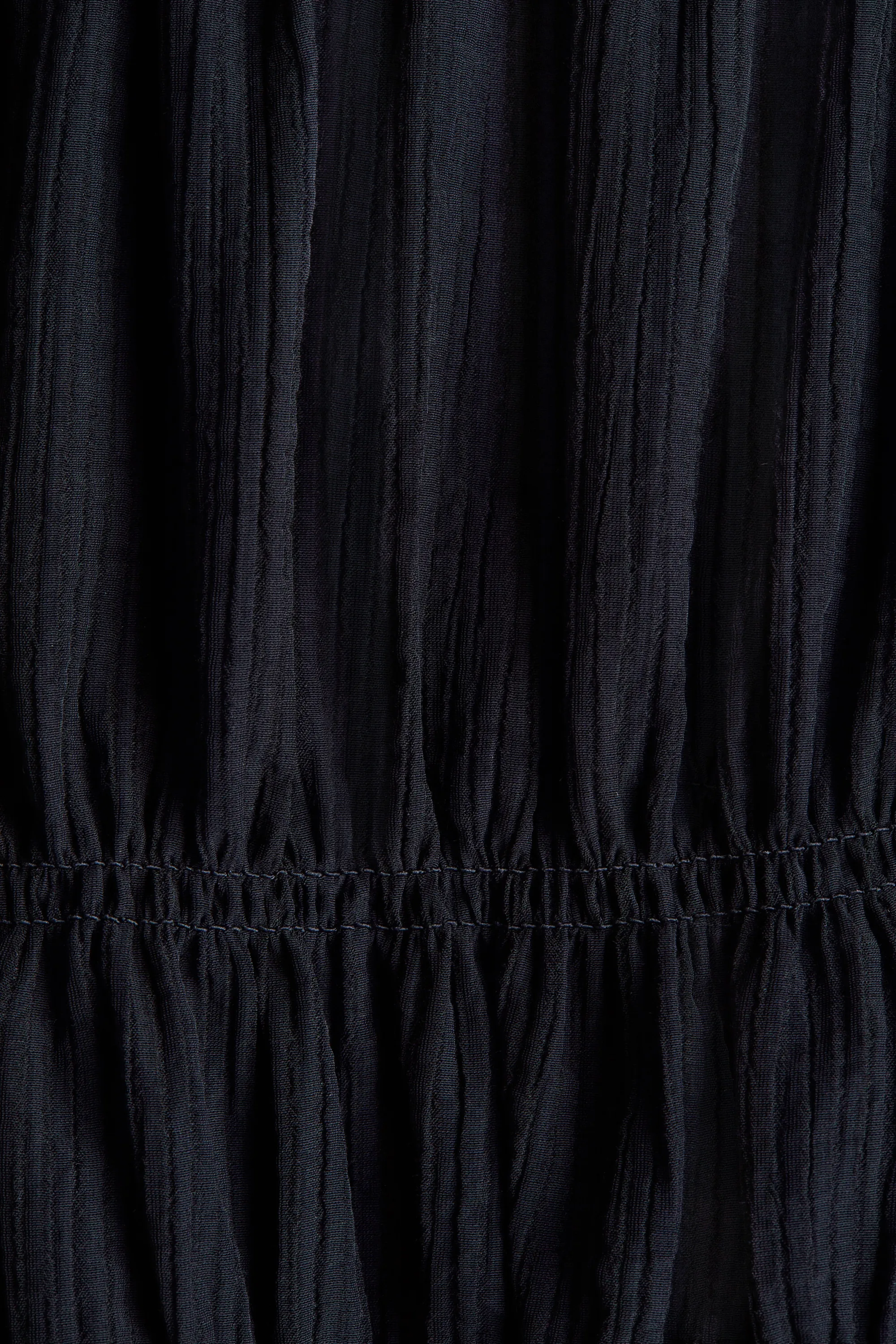 Top à effet drapé - Noir
