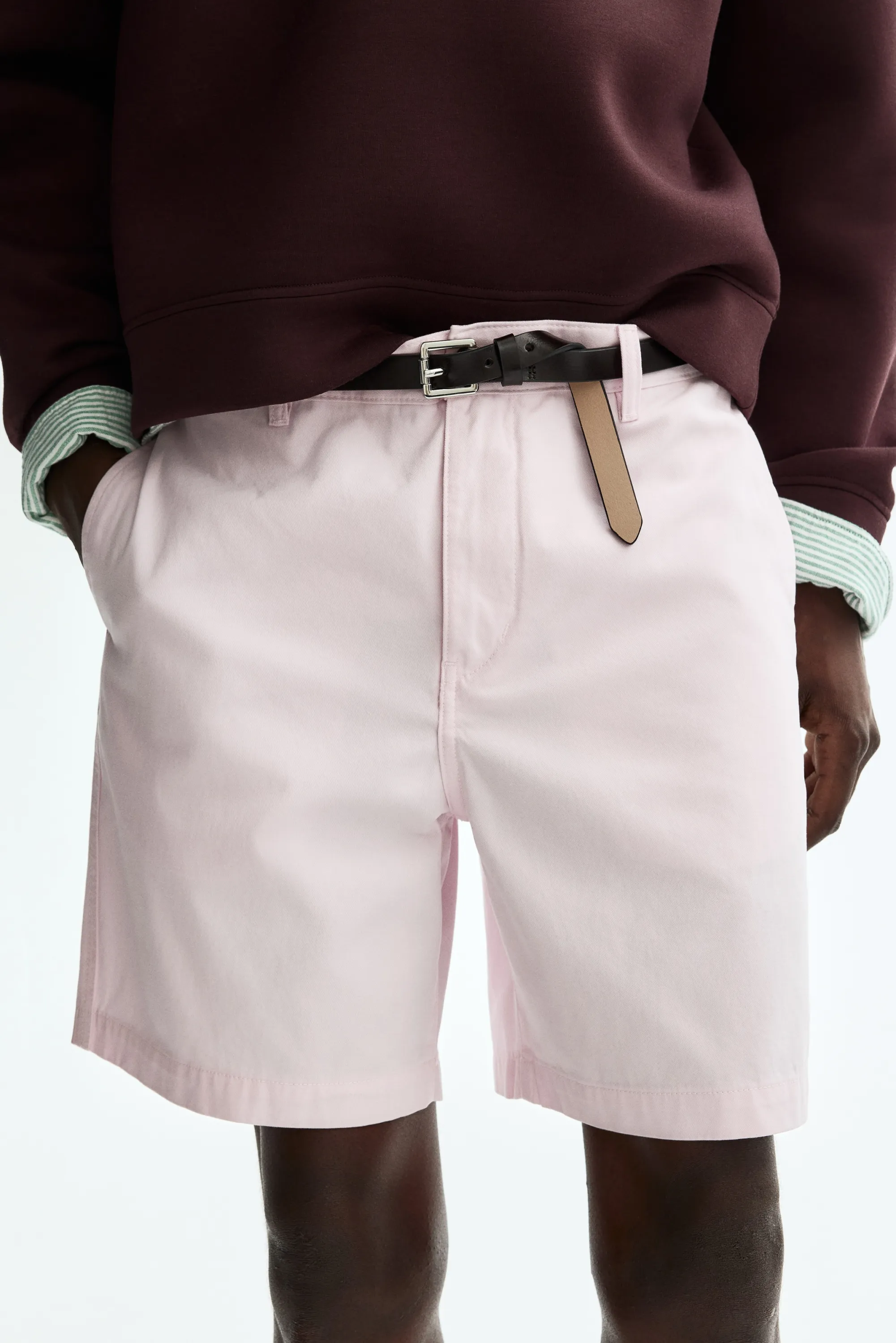 Short chino Relaxed Fit - Rose clair