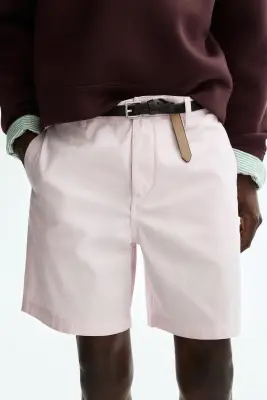 Short chino Relaxed Fit - Rose clair — photo 1