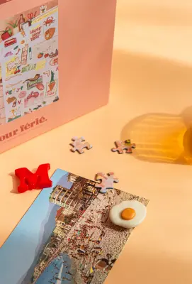Puzzle 1000 pièces La porte de frigo – Jour Férié — photo 4