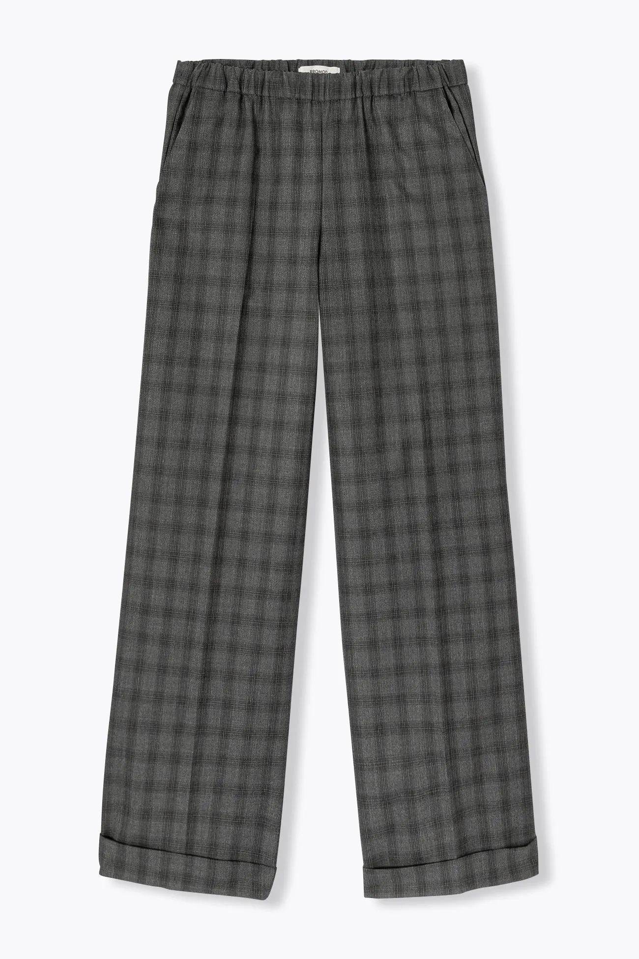 Pantalon large à carreaux