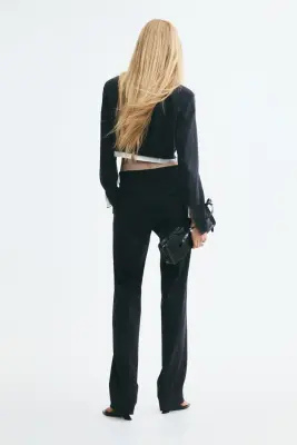 Pantalon chic - Bleu marine/rayures tennis — photo 4