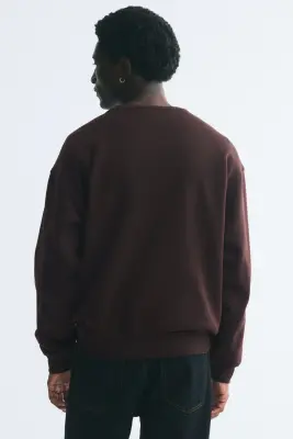 Sweat Loose Fit - Marron foncé — photo 3