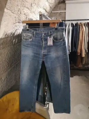 Jean vintage droit bleu — photo 1