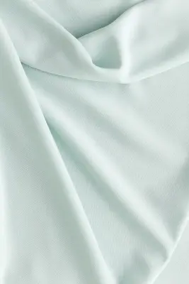 Robe asymétrique avec encolure bénitier - Turquoise clair — photo 4