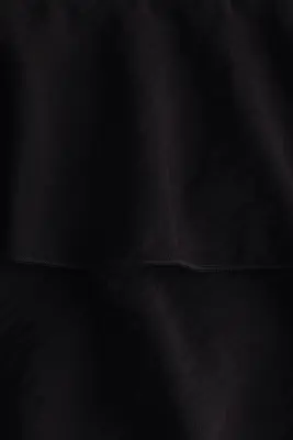 Jupe à étages avec panneau drapé - Noir — photo 3