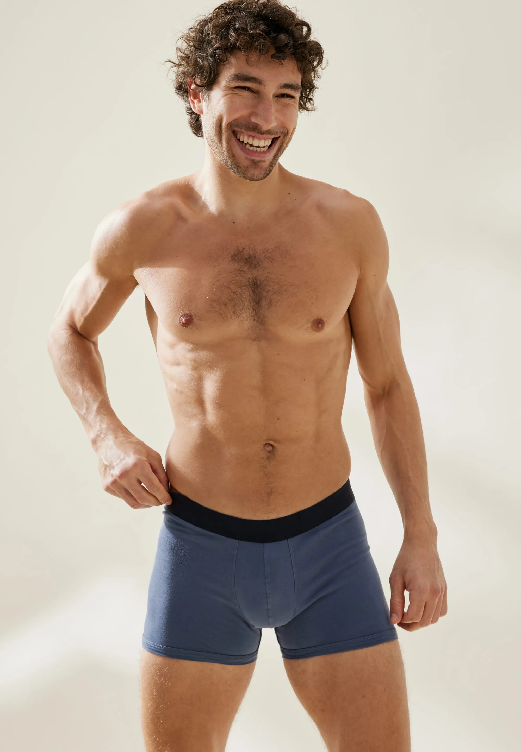 Le boxer - Bleu gris