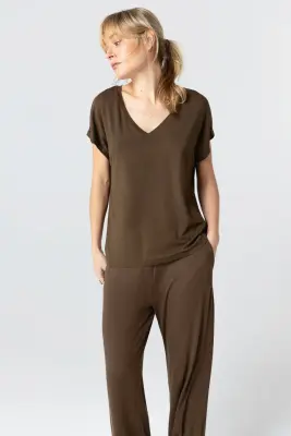 T-shirt en viscose et élasthanne — photo 3