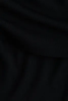 Top épaules nues en laine - Noir — photo 3