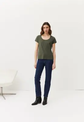 Le t-shirt Tencel - Kaki — photo 2