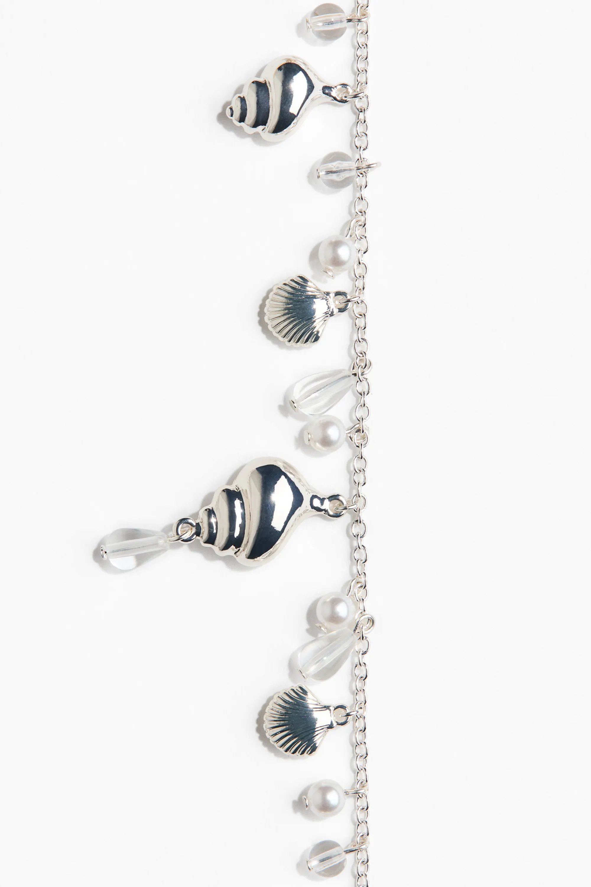 Collier avec charms - Argenté