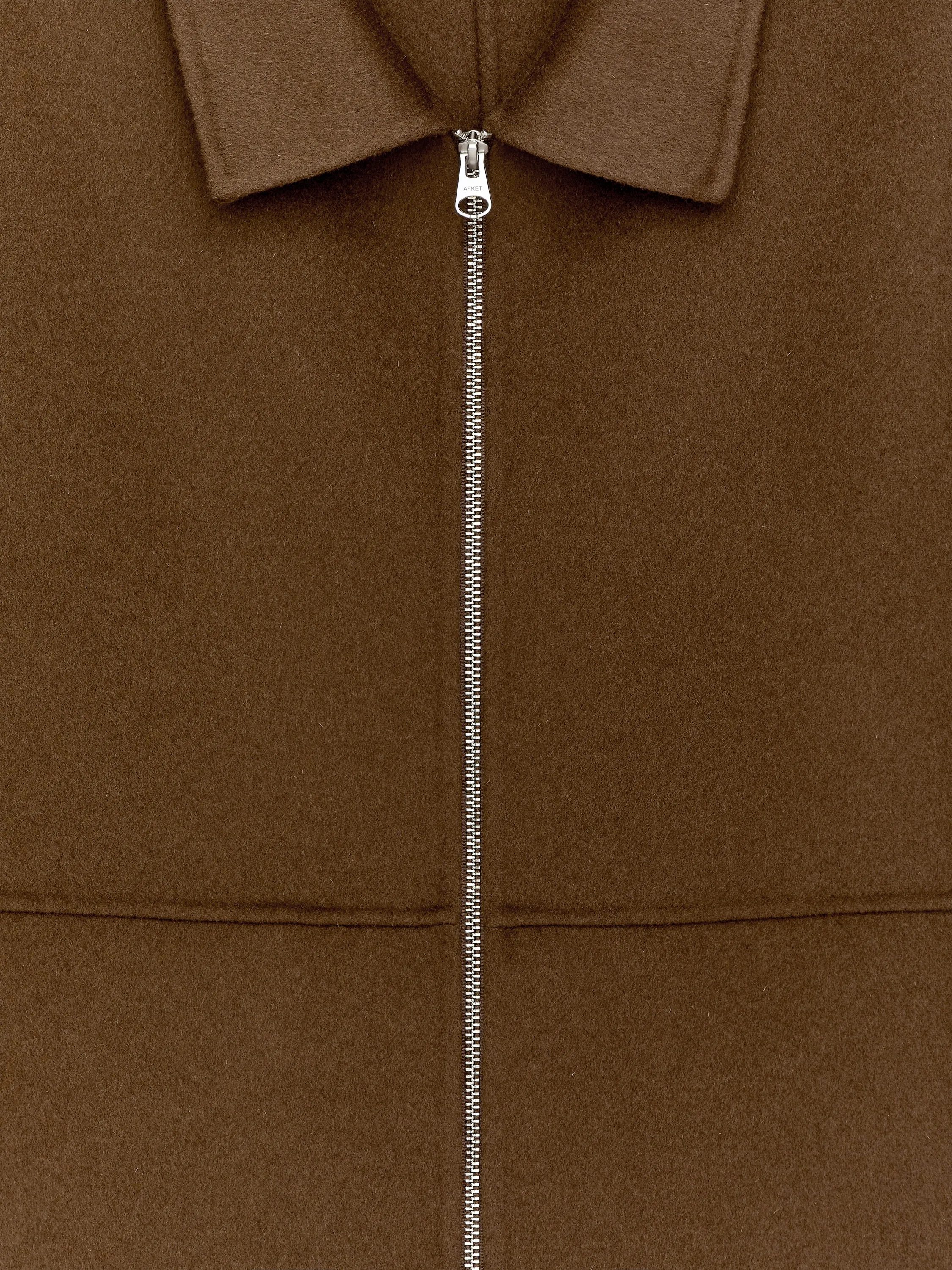 Veste en laine double face - Fudge chocolat