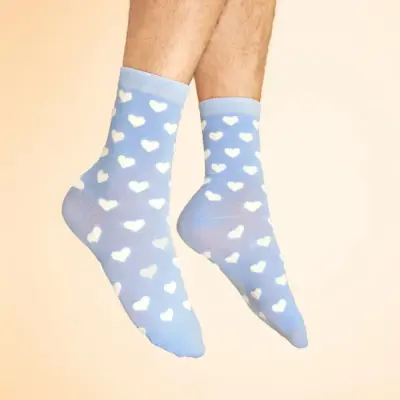 Chaussettes Coeur Blanc — photo 3