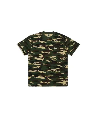 Waffle Script Logo T-Shirt Woodland Camo — photo 1