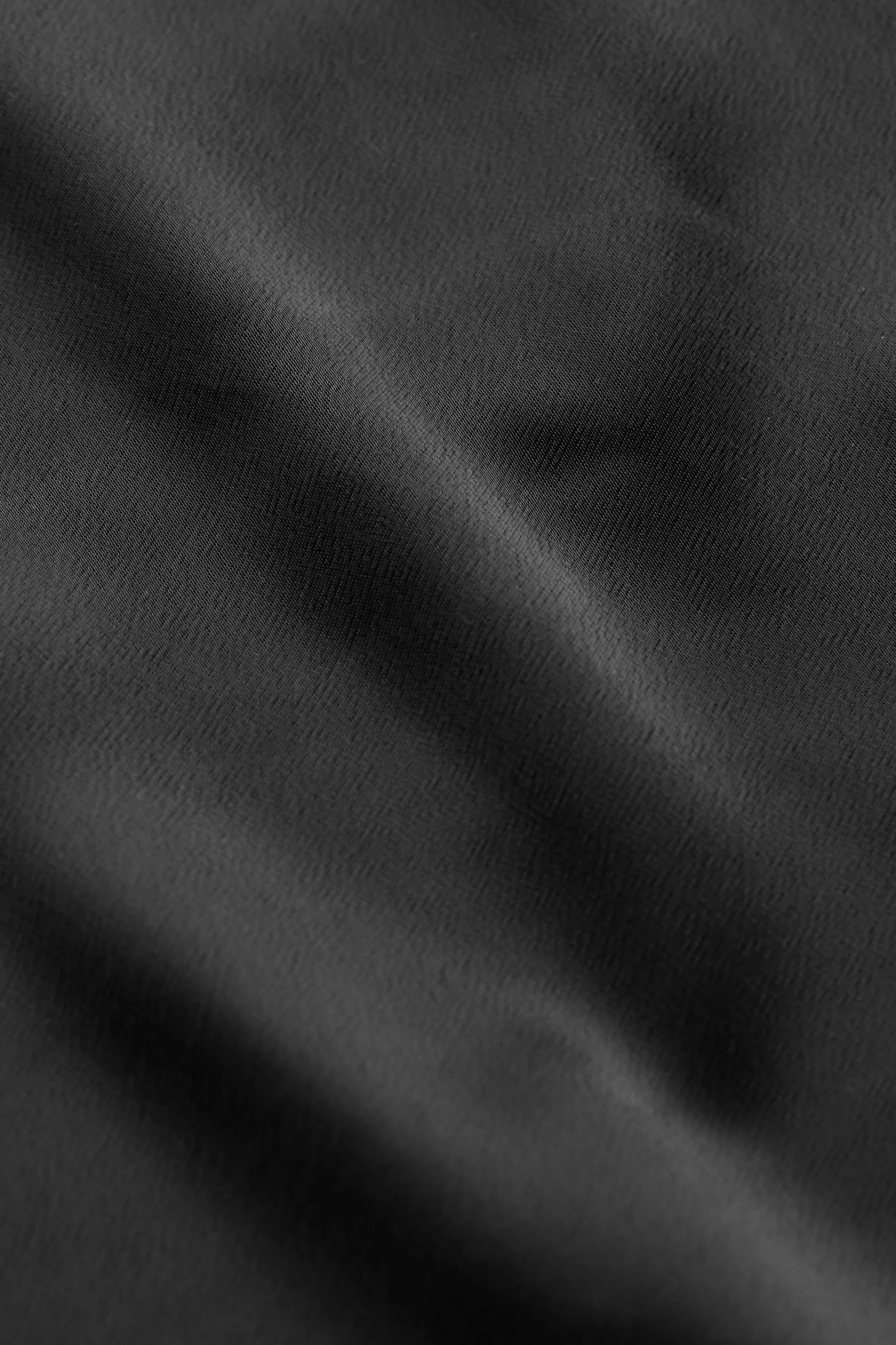 Robe combinaison en satin - Noir