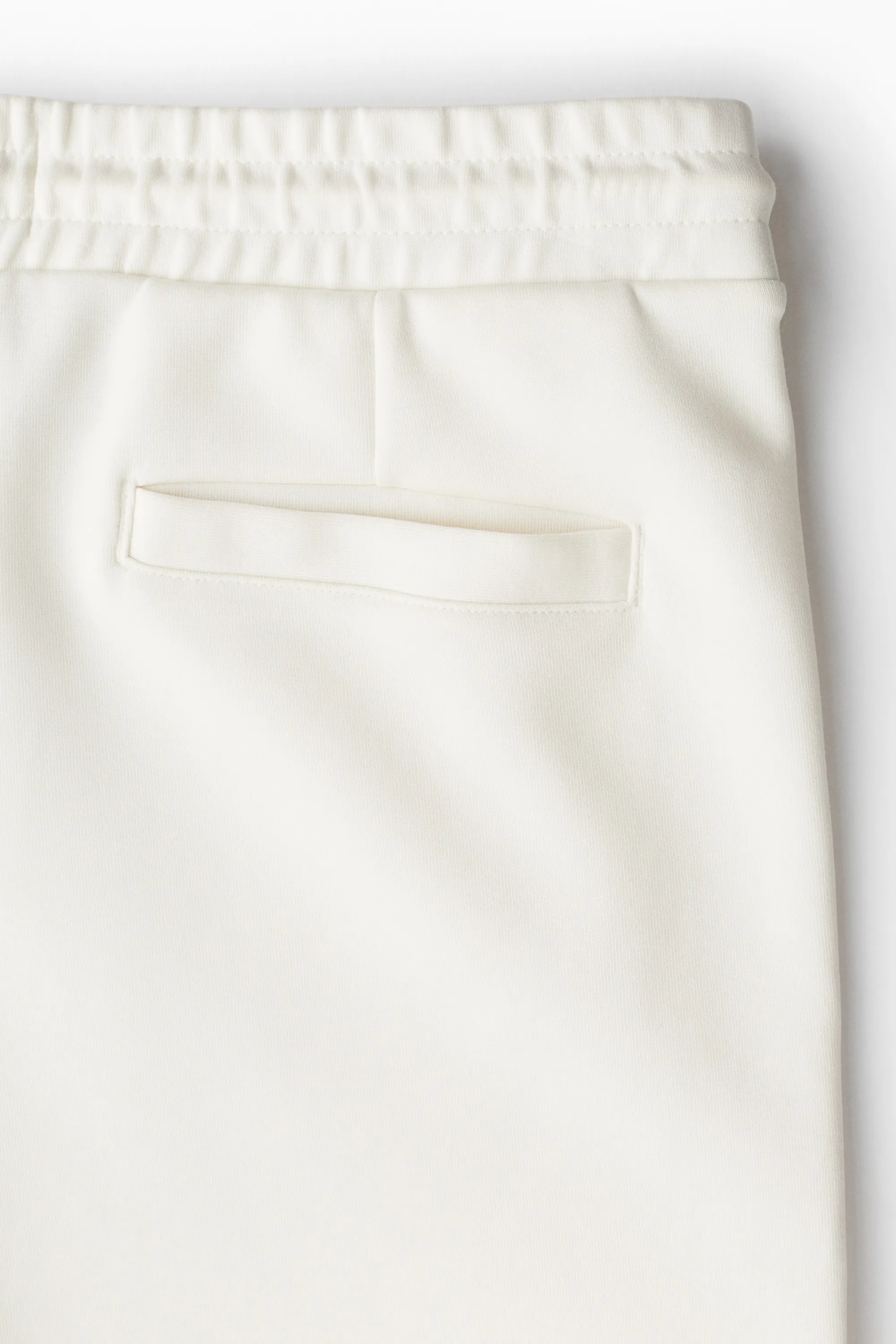 Short Regular Fit en molleton - Crème