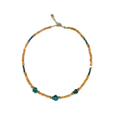 Collier Turquoise Agate - Virginie Berman — photo 1