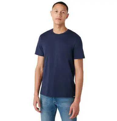 WRANGLER SS TEE SHIRT PACK X2 Blanc Marine — photo 5