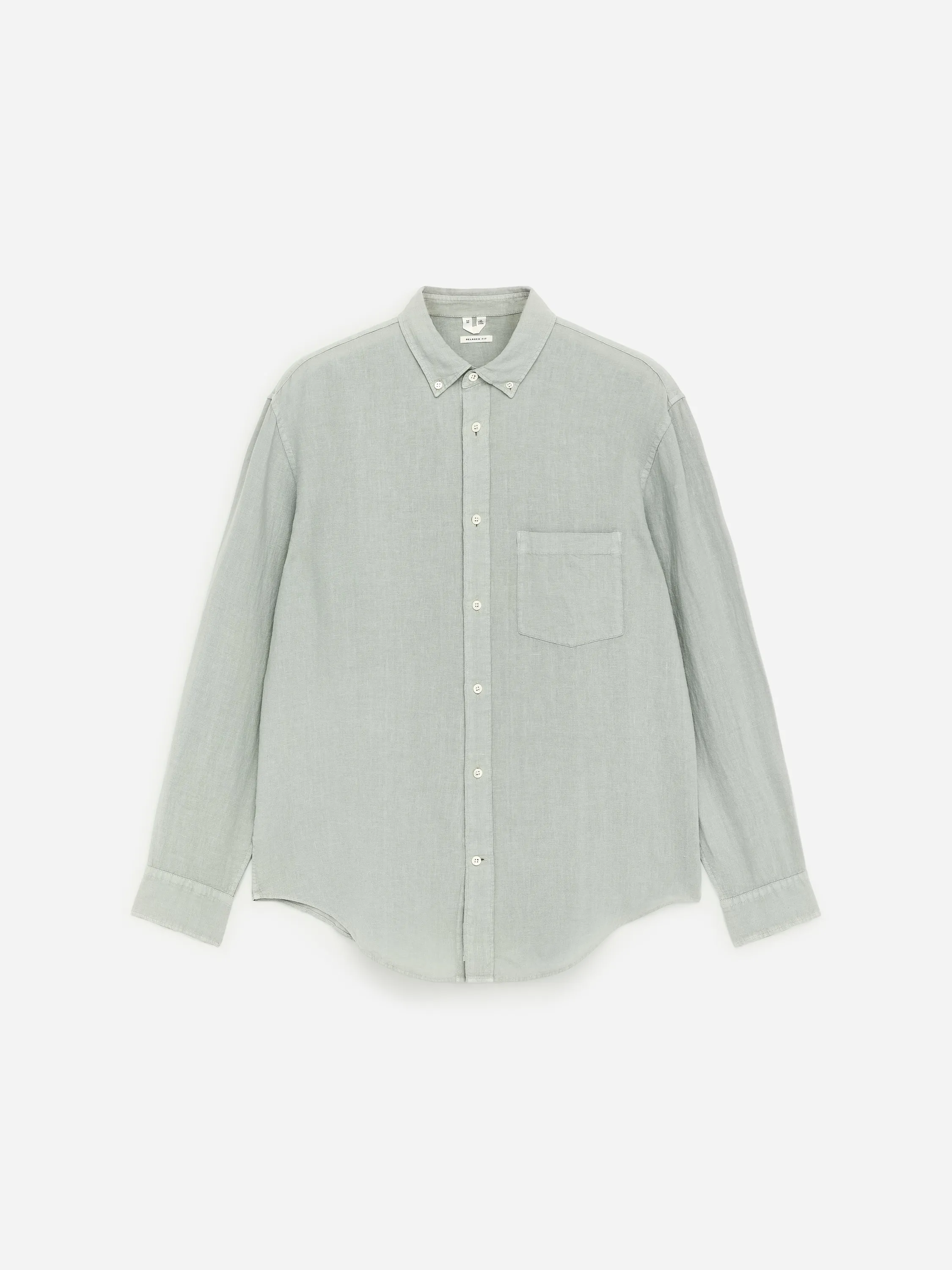 Chemise décontractée en lin - Vert menthe