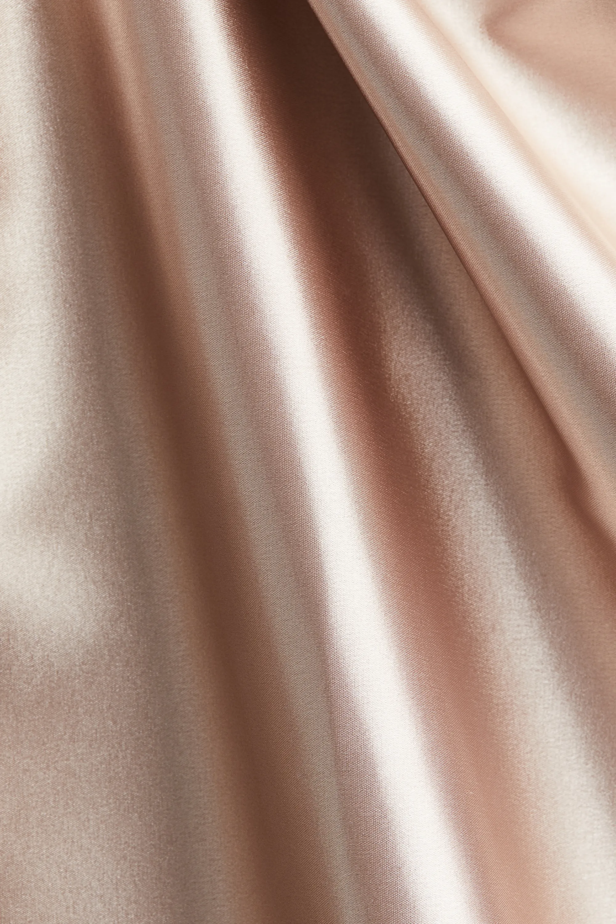 Robe bandeau en satin - Rose ancien clair