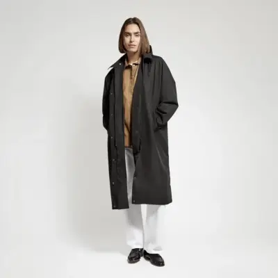 Trench imperméable unisexe noir – Fudoon