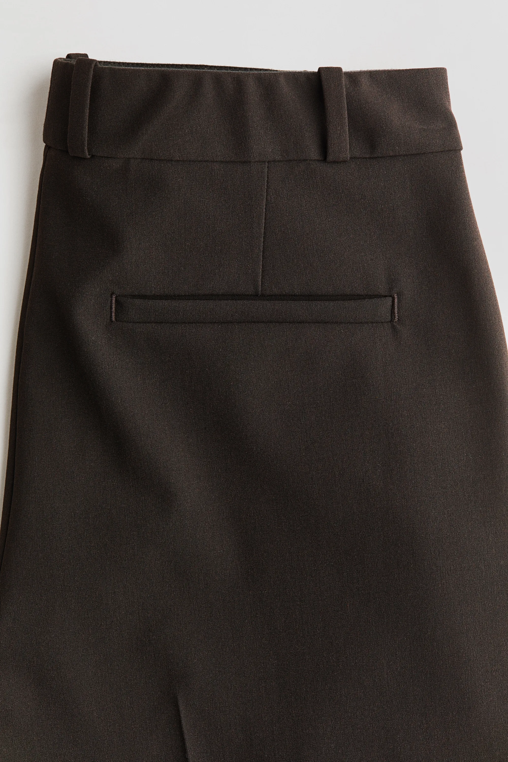 Pantalon chic à jambes larges Wrinkle-resistant - Marron foncé