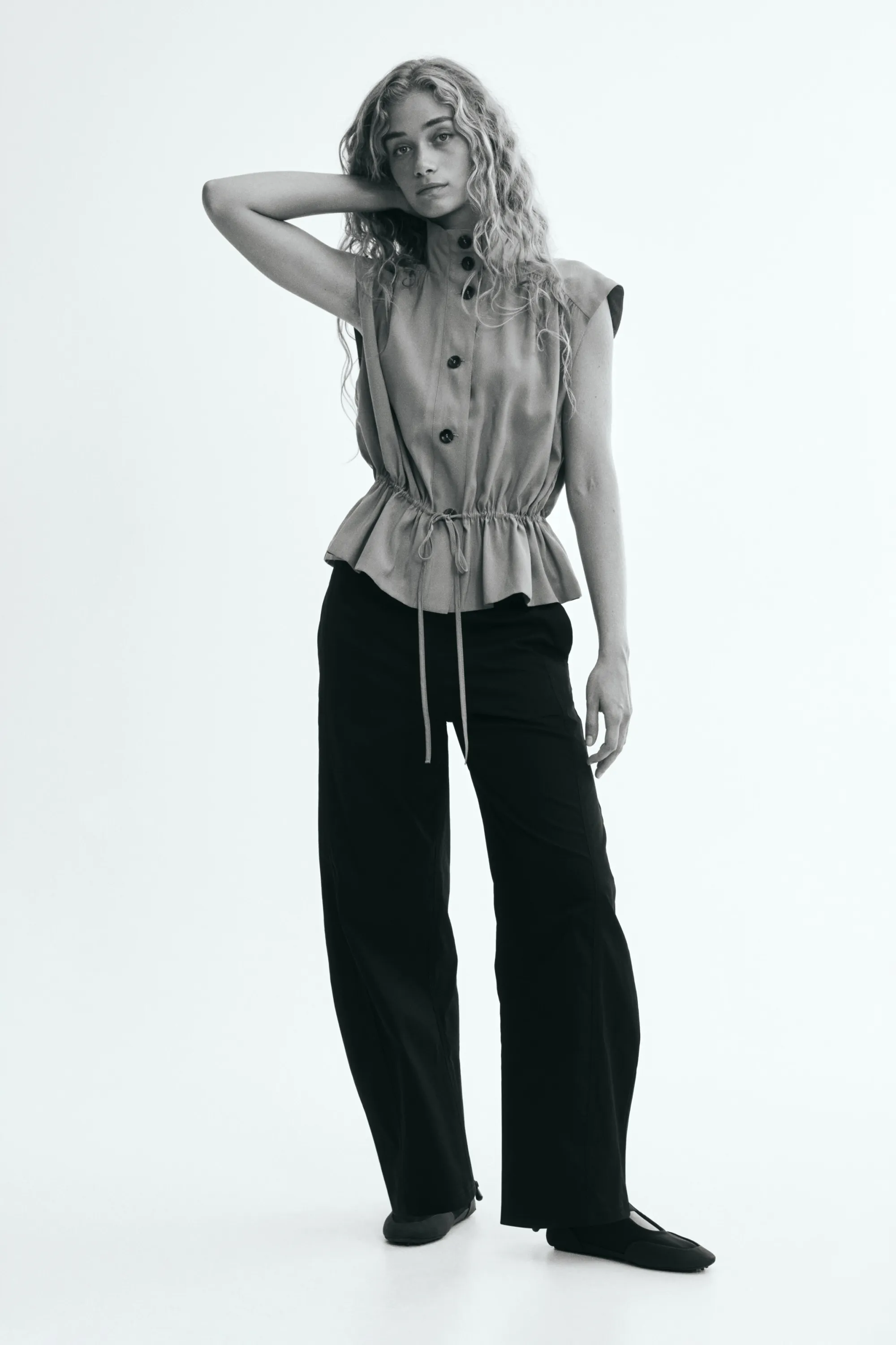 Pantalon barrel - Noir