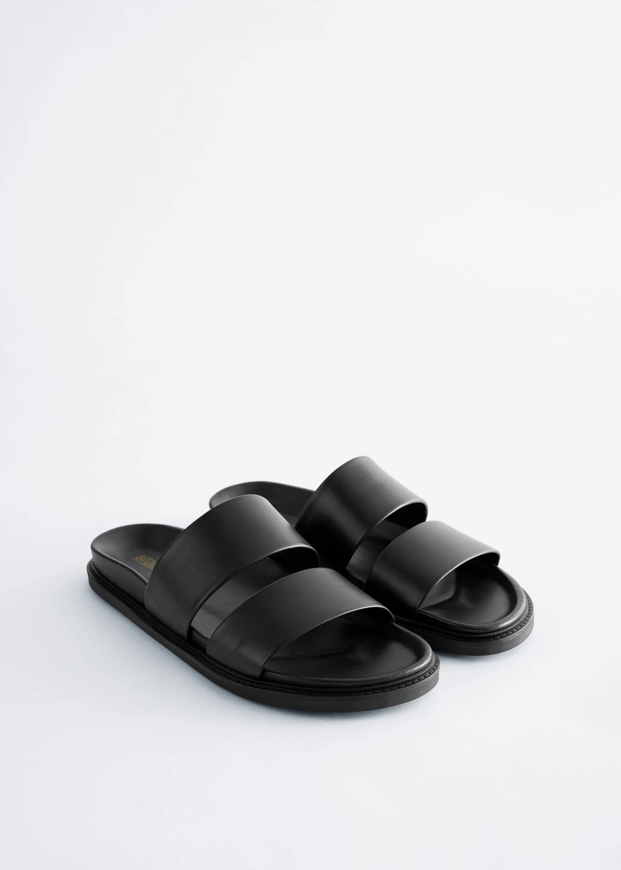 Sandales en cuir - Noir