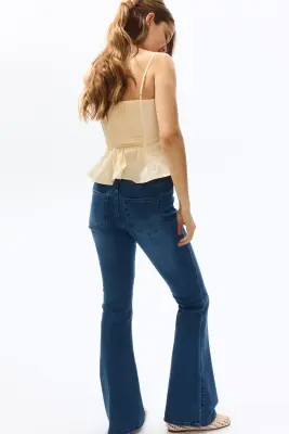 High Flared Jeggings - Bleu denim — photo 2