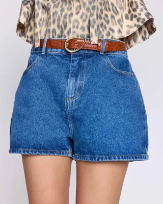 Ceinture Basma vernis embossé camel — photo 3