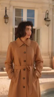 Darcy Wool Coat - Beige — photo 4
