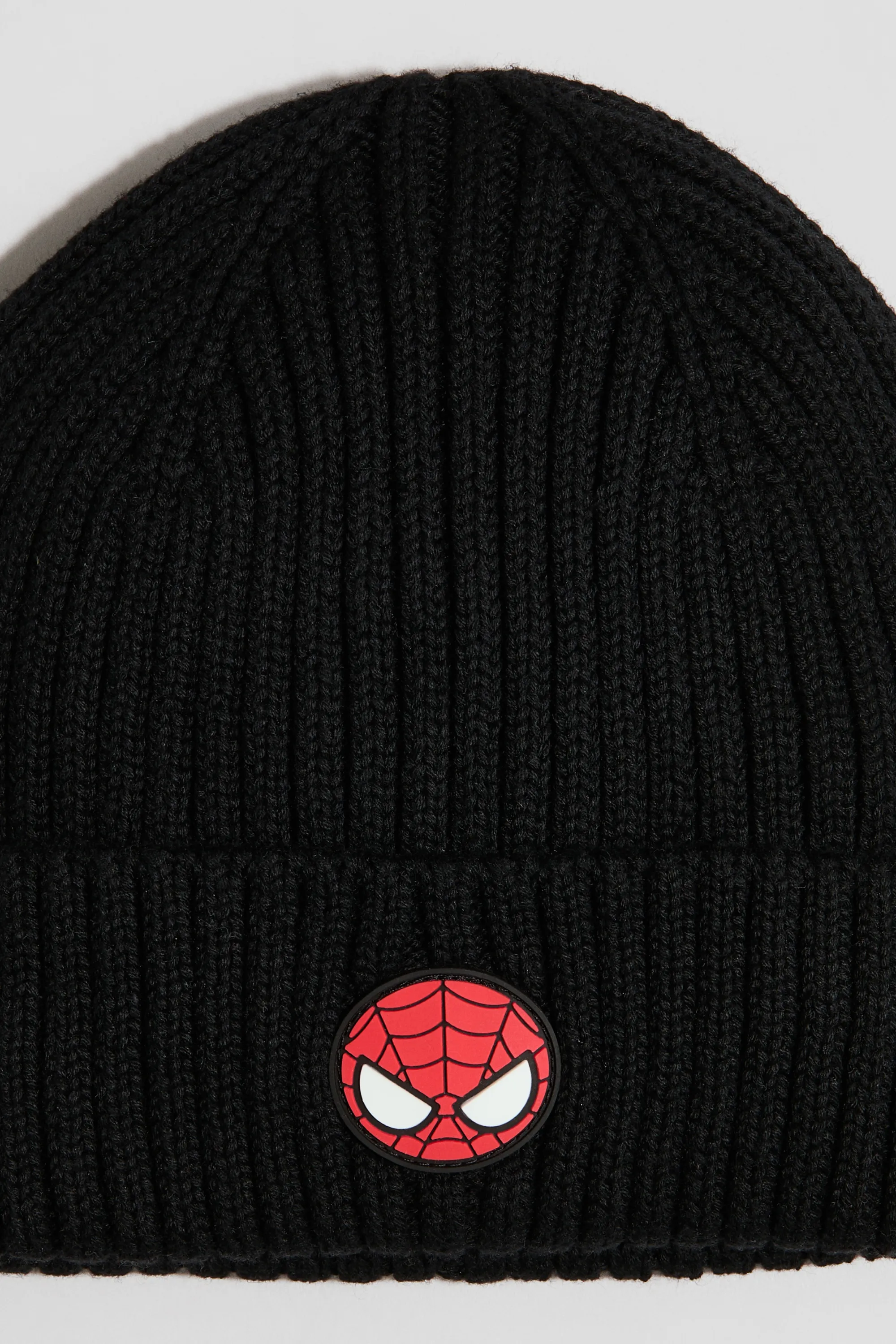 Bonnet avec application - Noir/Spider-Man