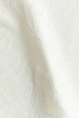 Top bandeau asymétrique en jersey jacquard - Blanc — photo 3