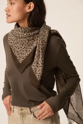 Foulard Ninette Melodie Algue — photo 4