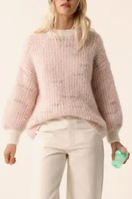 Pull Albertine Ecru/Brume Poudre — photo 5