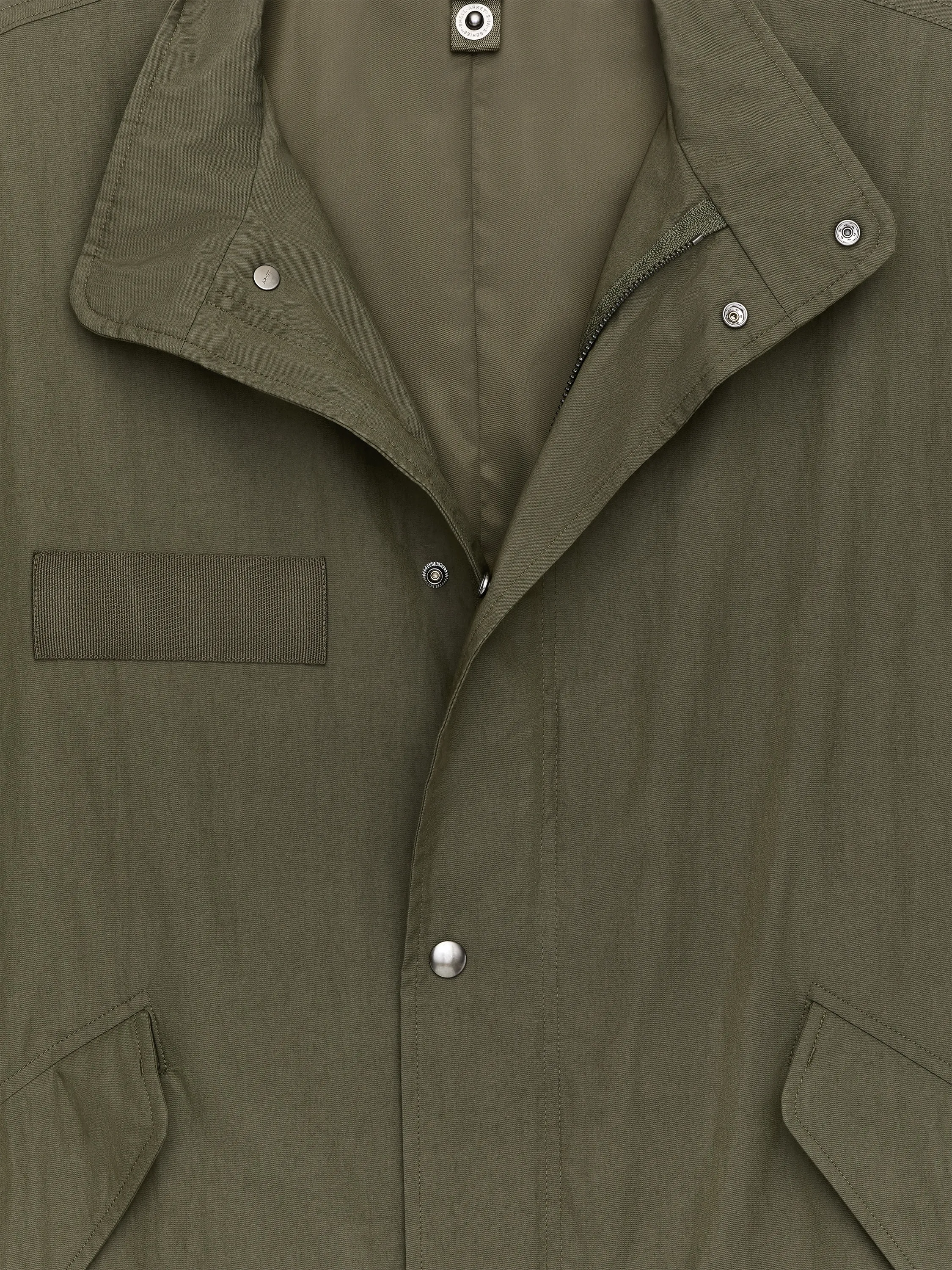 Parka en coton mélangé - Vert kaki