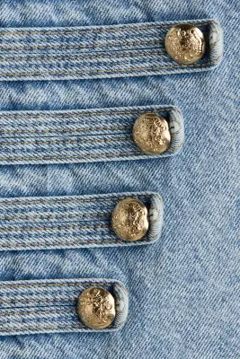 Veste courte en denim - Bleu denim clair — photo 5