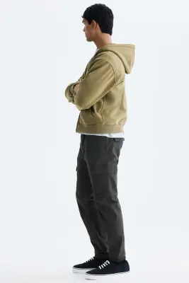 Pantalon cargo Slim Fit - Gris foncé — photo 3