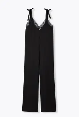 Combi-pantalon détail dentelle — photo 1