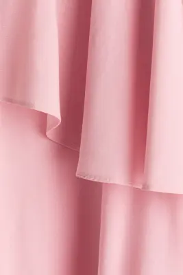 Jupe volantée en viscose mélangée - Rose — photo 3
