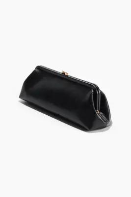 Pochette avec détail en métal - Noir — photo 2
