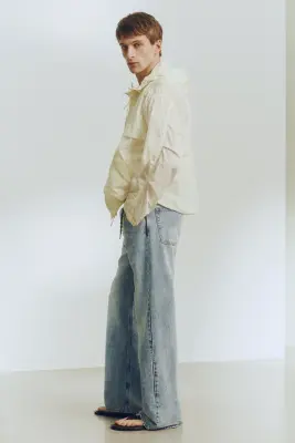 Relaxed Bootcut Jeans - Bleu denim — photo 4