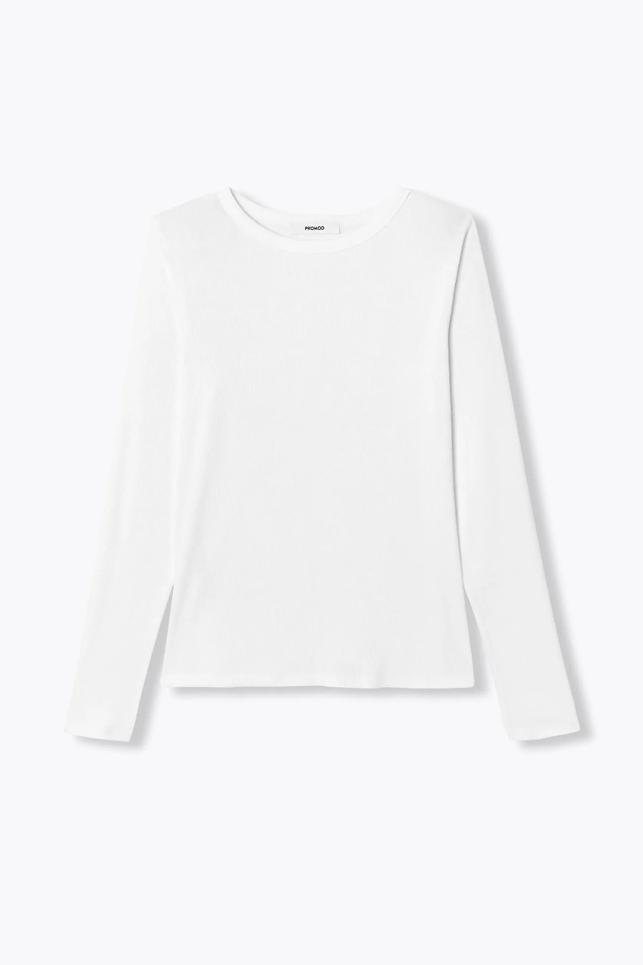 T-shirt côtelé manches longues
