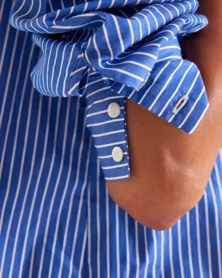 Chemise Léonor rayures bleu — photo 4