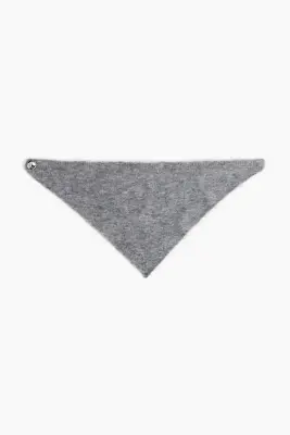 Foulard triangulaire en mohair mélangé - Gris chiné — photo 1