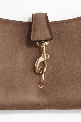 Sac porté épaule rectangulaire - Beige foncé — photo 2