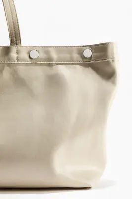 Tote bag en toile enduite - Beige clair — photo 3