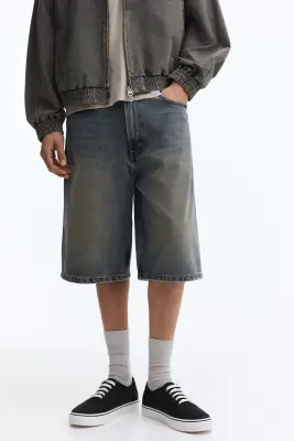 Short Baggy en denim - Bleu denim — photo 1