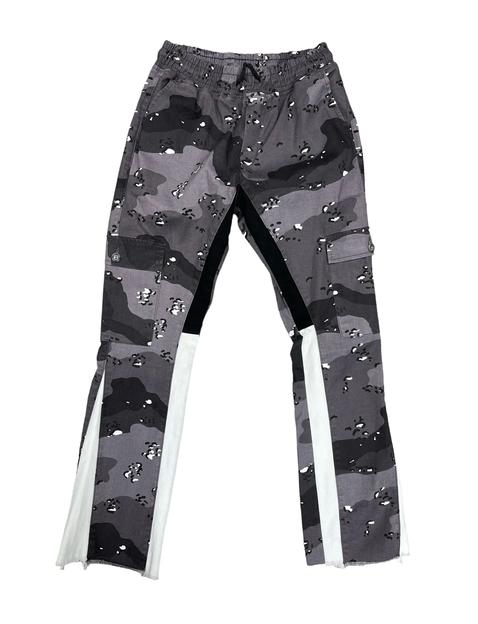 Bas Cargo camouflage noir gris